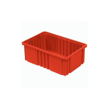 Quantum Storage Systems GEC 153; Plastic Dividable Grid Container - DG93080, 22-1/2L x 17-1/2W x 8H, Red, PK3 DG93080RD